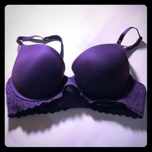 Aerie dark purple/maroon push-up bra